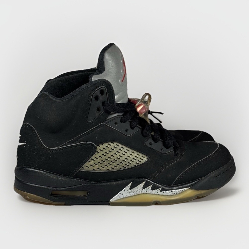 Nike Air Jordan 5 Retro OG Black Metallic 2016 Mens Size 8.5‎ 845035-003